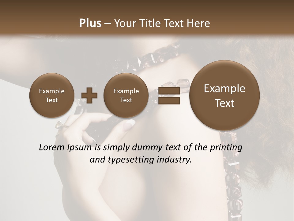 Wraparound Female Head PowerPoint Template