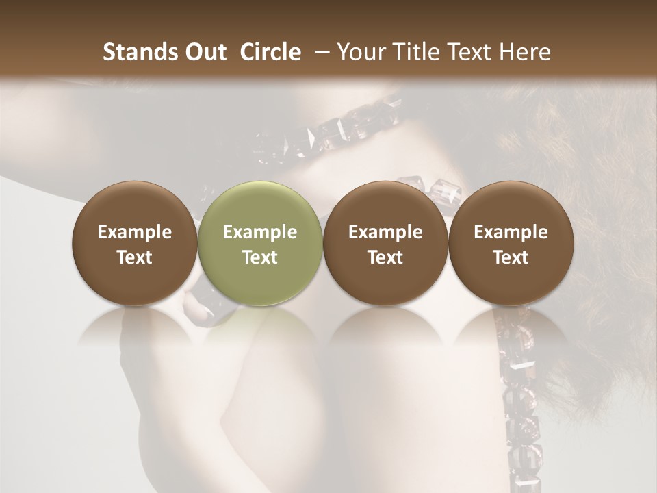 Wraparound Female Head PowerPoint Template