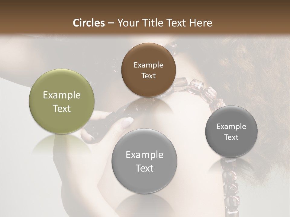 Wraparound Female Head PowerPoint Template