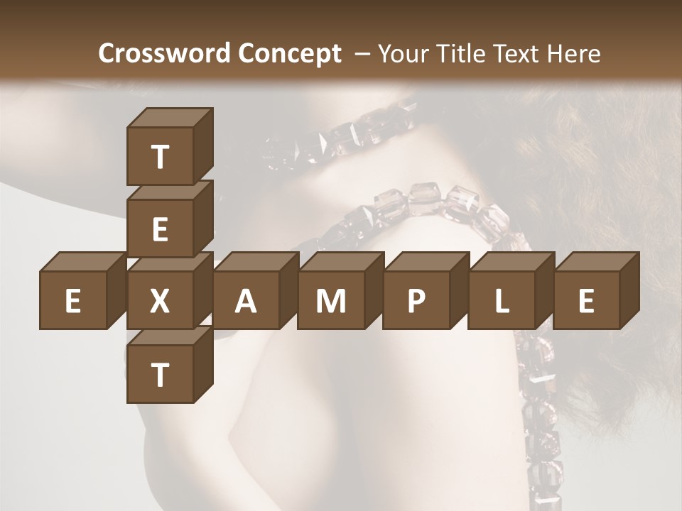 Wraparound Female Head PowerPoint Template