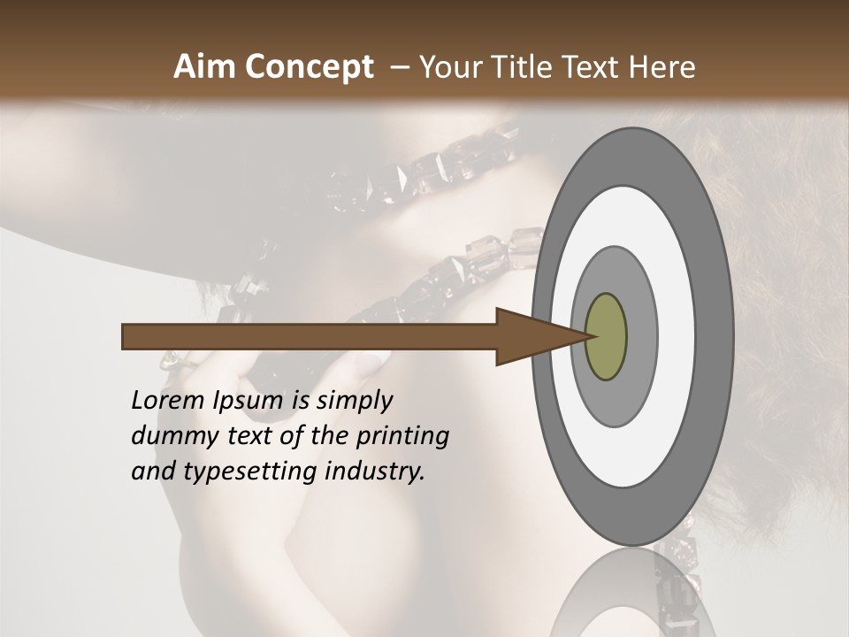 Wraparound Female Head PowerPoint Template