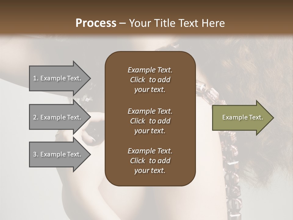 Wraparound Female Head PowerPoint Template
