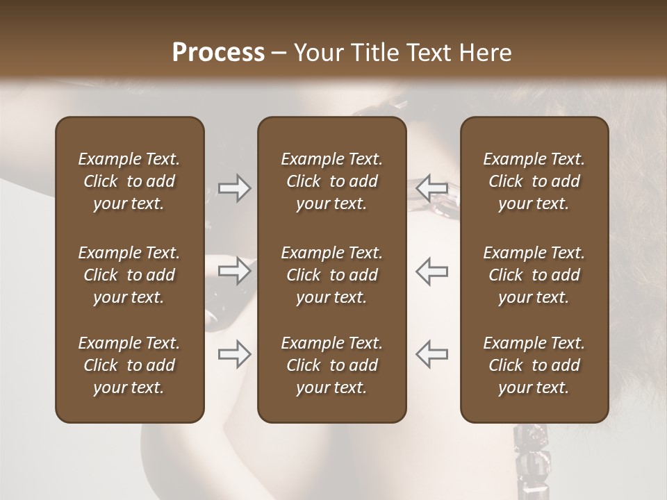 Wraparound Female Head PowerPoint Template
