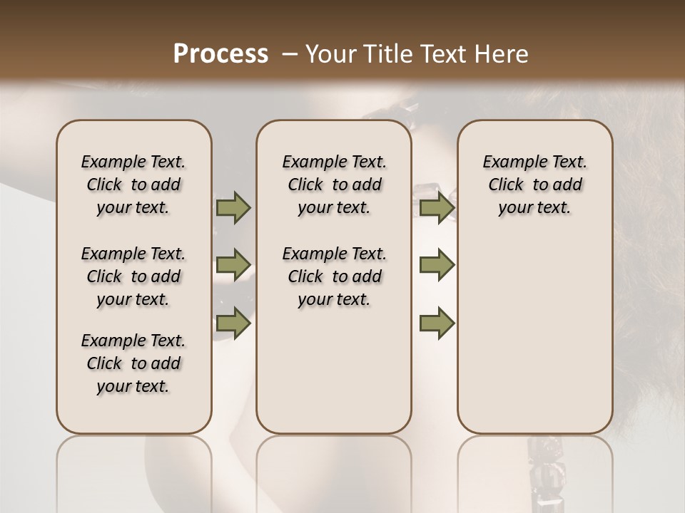 Wraparound Female Head PowerPoint Template