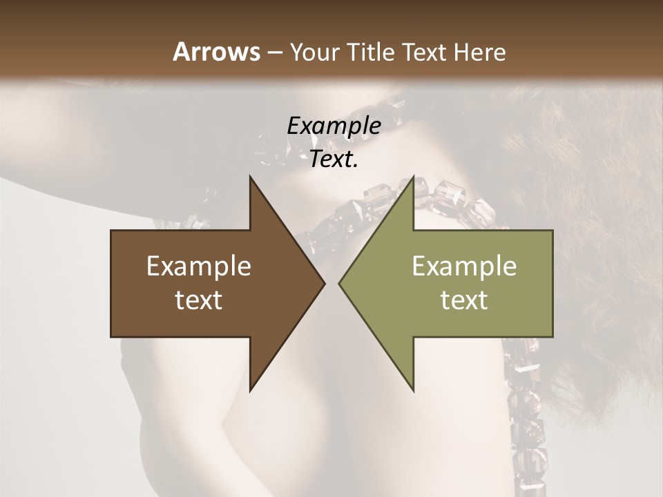 Wraparound Female Head PowerPoint Template