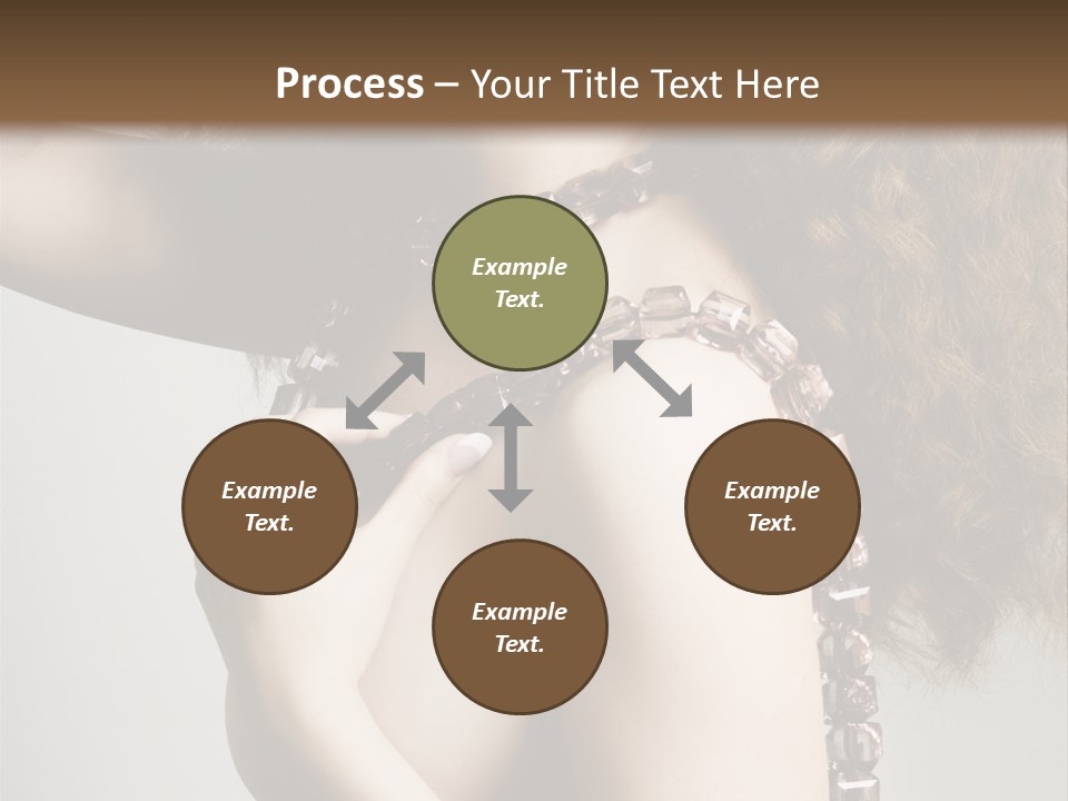 Wraparound Female Head PowerPoint Template