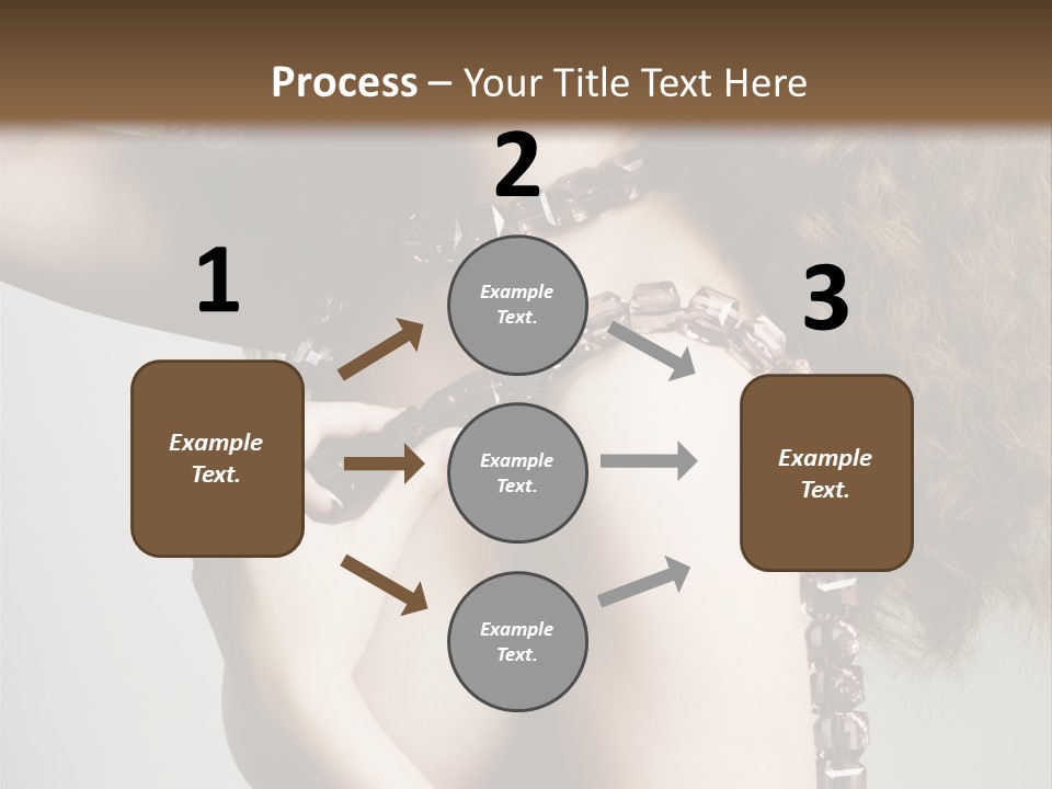 Wraparound Female Head PowerPoint Template