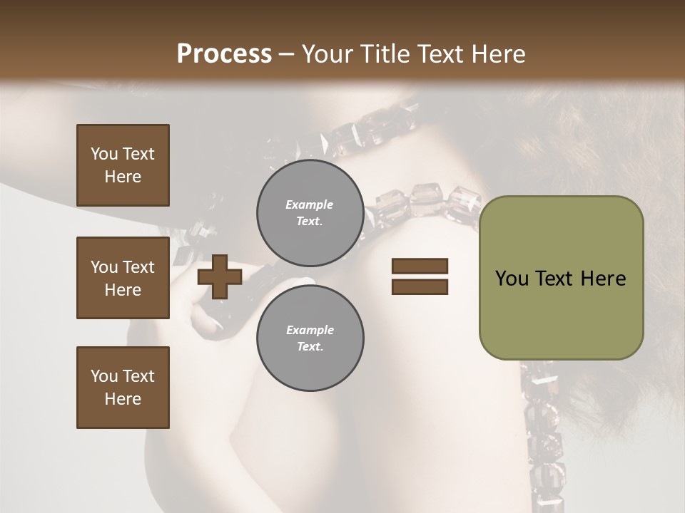 Wraparound Female Head PowerPoint Template