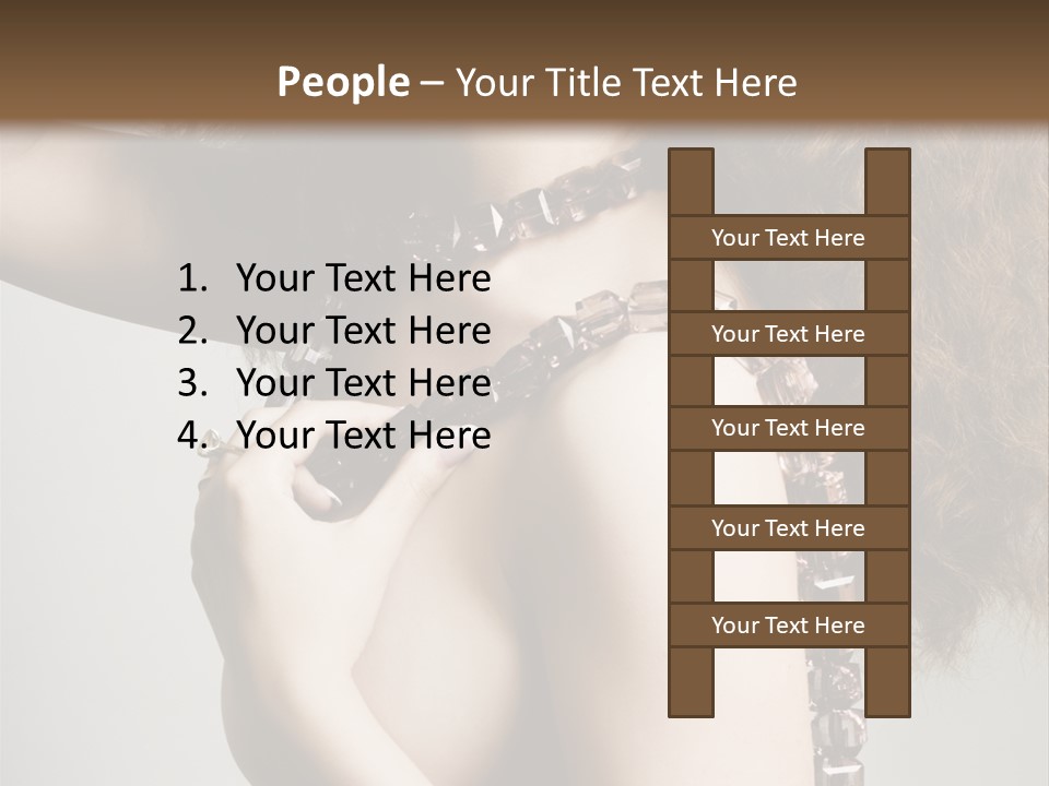 Wraparound Female Head PowerPoint Template