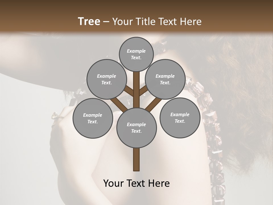 Wraparound Female Head PowerPoint Template