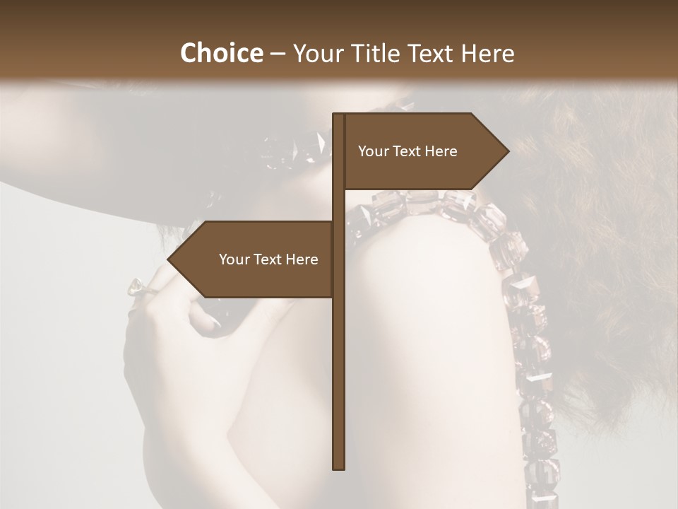 Wraparound Female Head PowerPoint Template