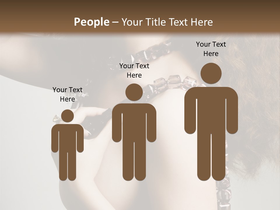 Wraparound Female Head PowerPoint Template