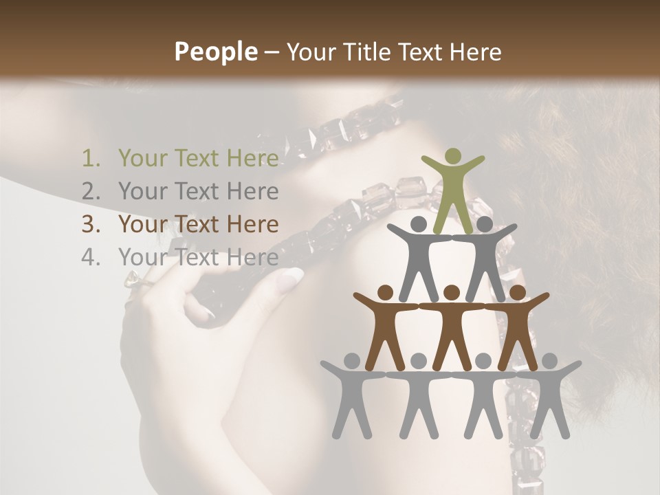 Wraparound Female Head PowerPoint Template