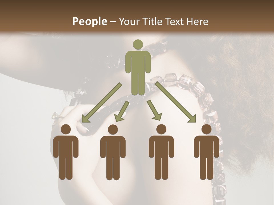 Wraparound Female Head PowerPoint Template