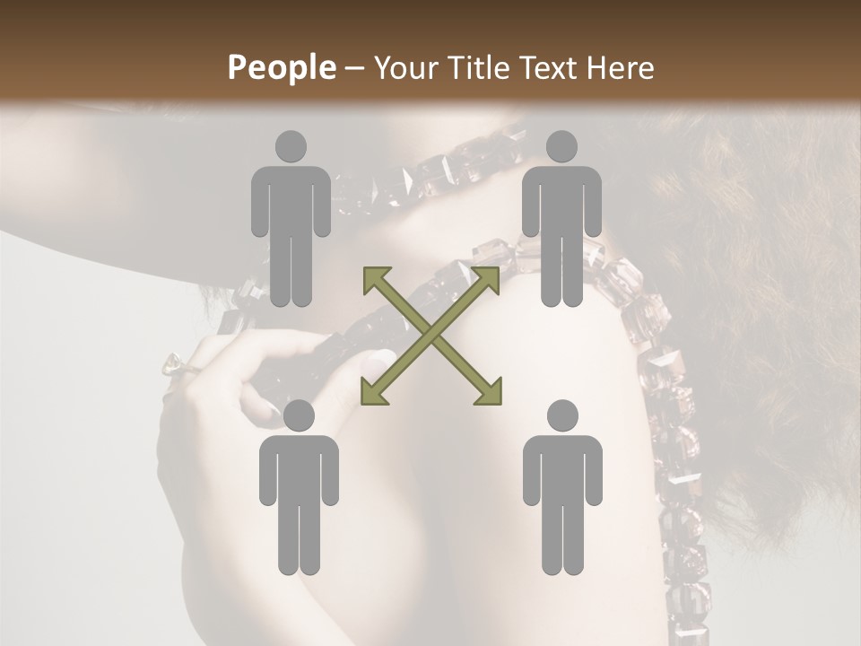 Wraparound Female Head PowerPoint Template