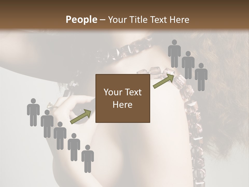 Wraparound Female Head PowerPoint Template