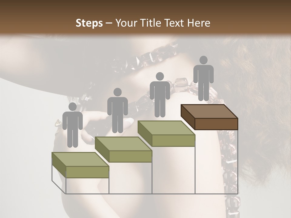 Wraparound Female Head PowerPoint Template