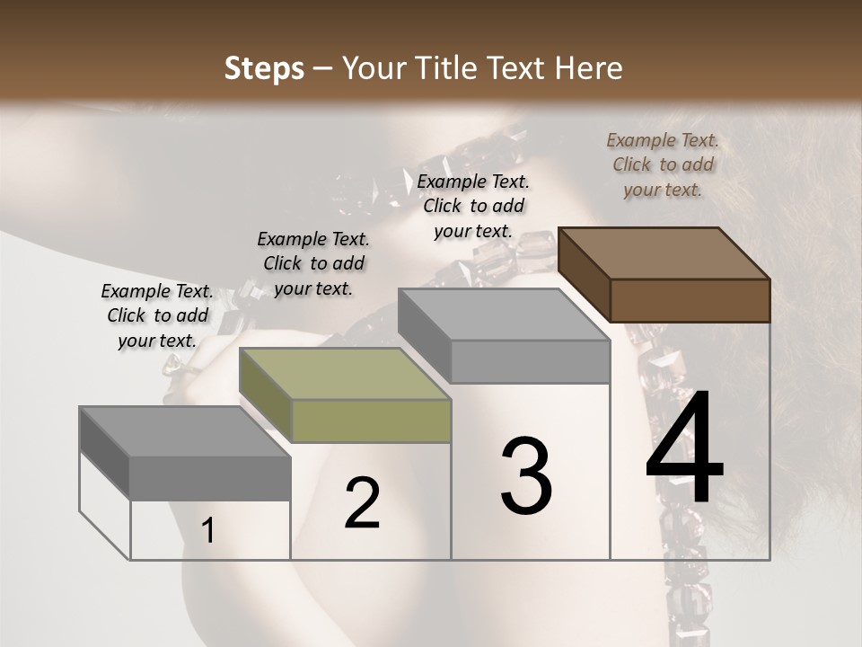 Wraparound Female Head PowerPoint Template