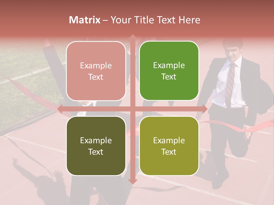 Crossing The Finish Line PowerPoint Template