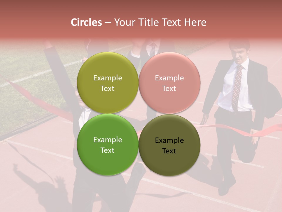 Crossing The Finish Line PowerPoint Template