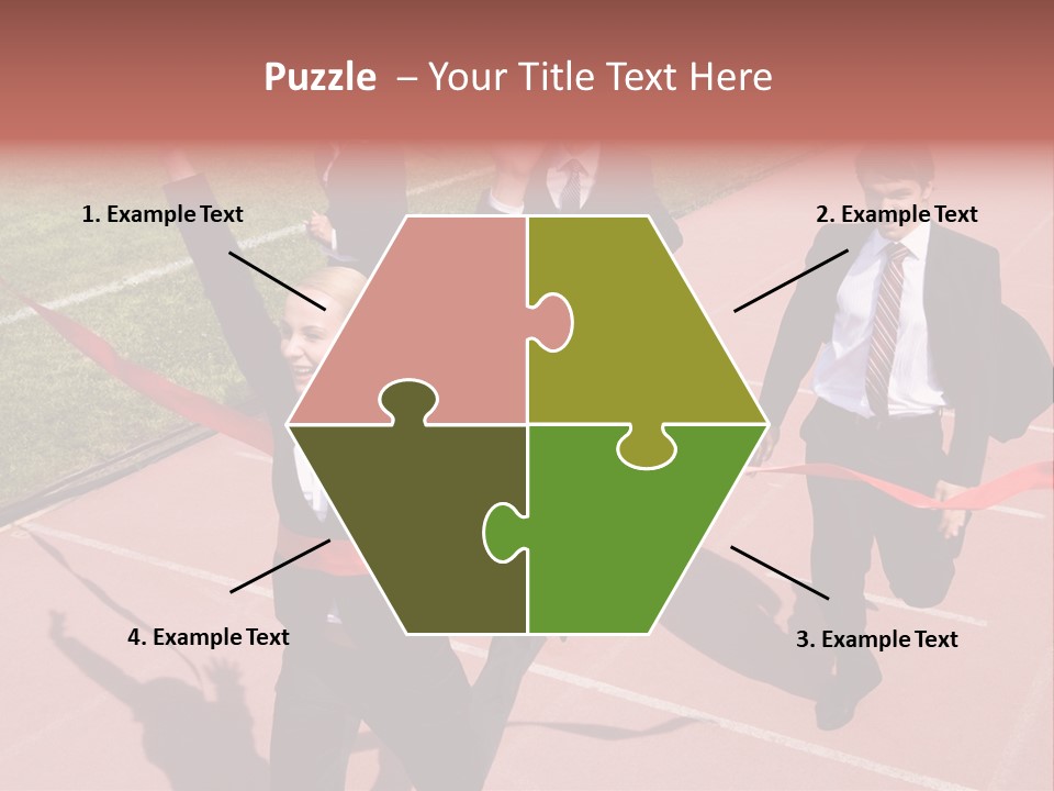Crossing The Finish Line PowerPoint Template