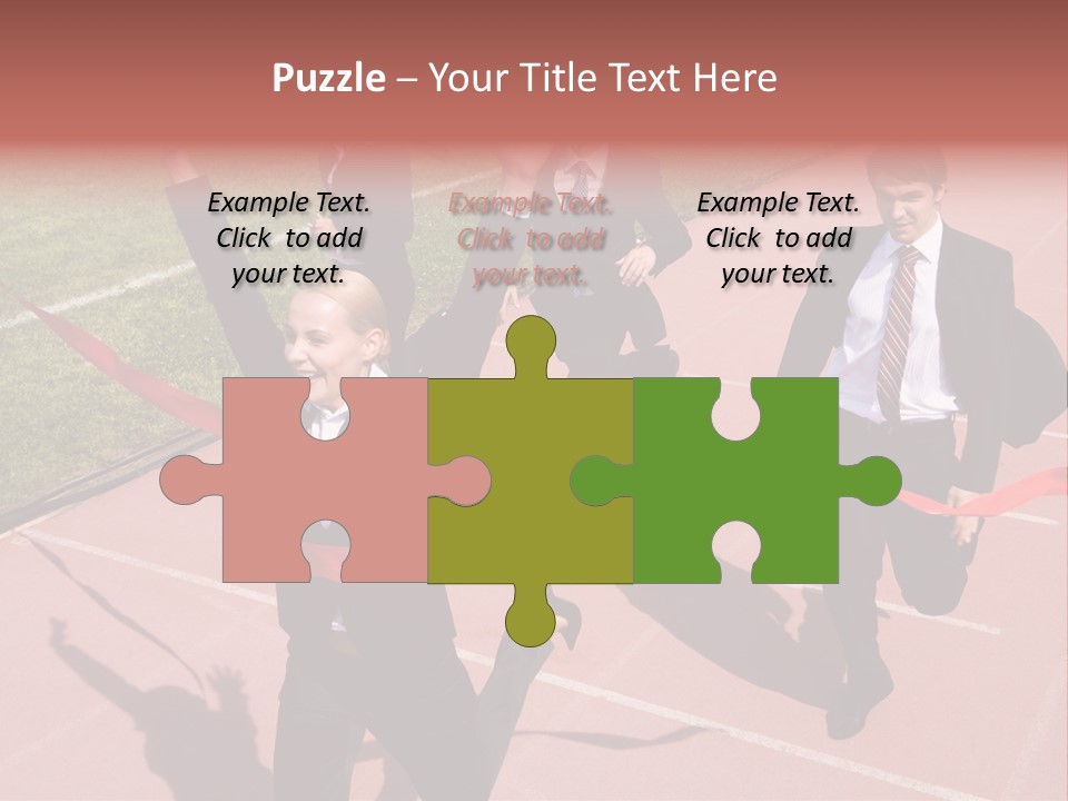 Crossing The Finish Line PowerPoint Template