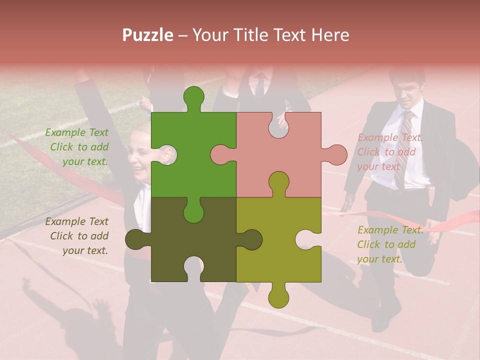 Crossing The Finish Line PowerPoint Template