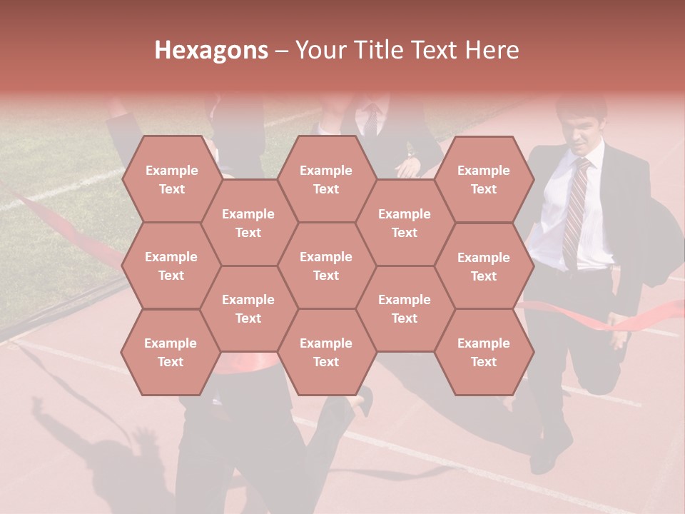 Crossing The Finish Line PowerPoint Template