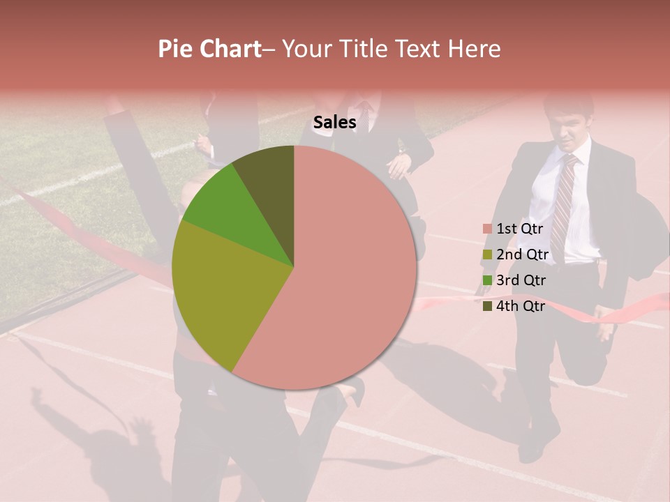 Crossing The Finish Line PowerPoint Template