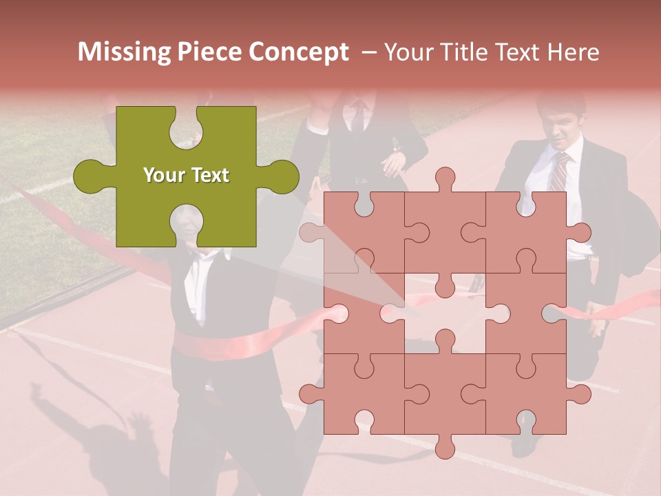 Crossing The Finish Line PowerPoint Template