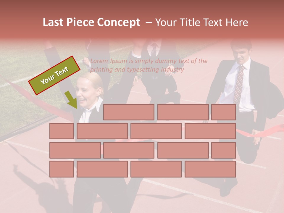Crossing The Finish Line PowerPoint Template