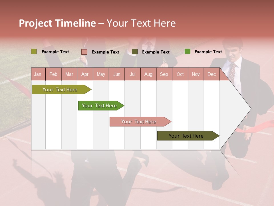 Crossing The Finish Line PowerPoint Template