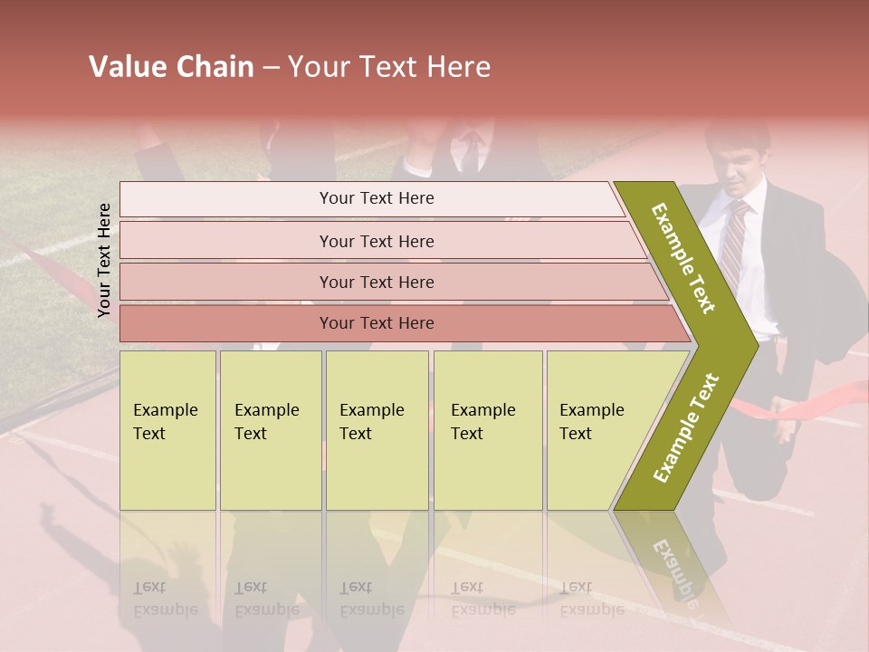 Crossing The Finish Line PowerPoint Template