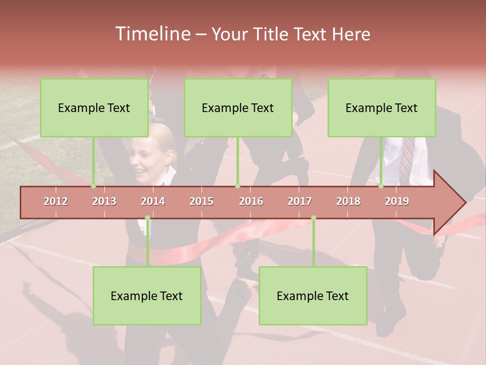 Crossing The Finish Line PowerPoint Template