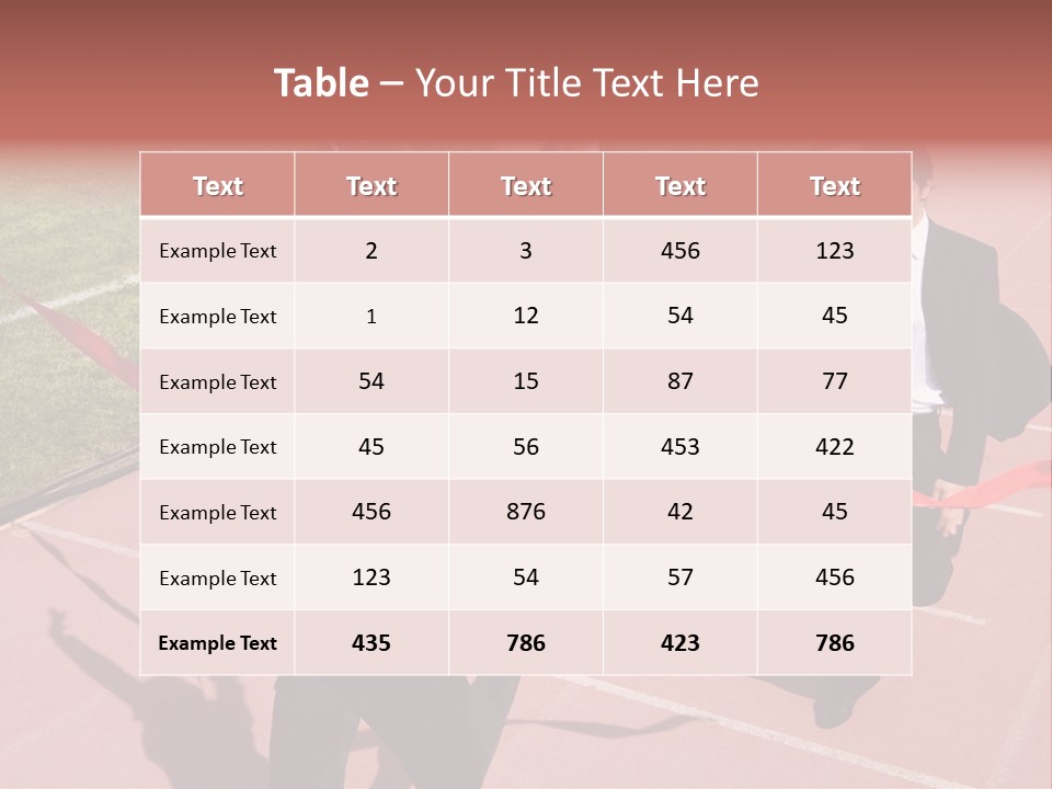 Crossing The Finish Line PowerPoint Template