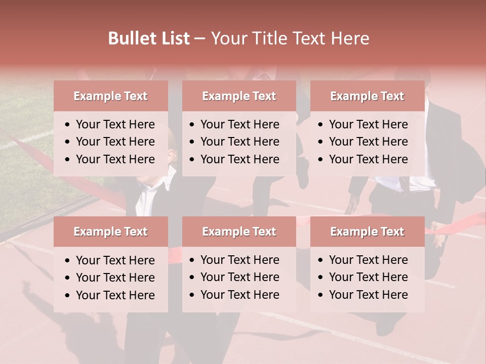 Crossing The Finish Line PowerPoint Template