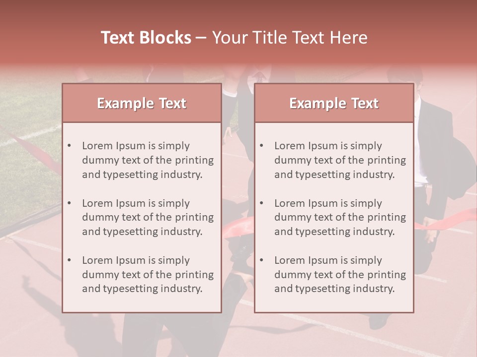 Crossing The Finish Line PowerPoint Template