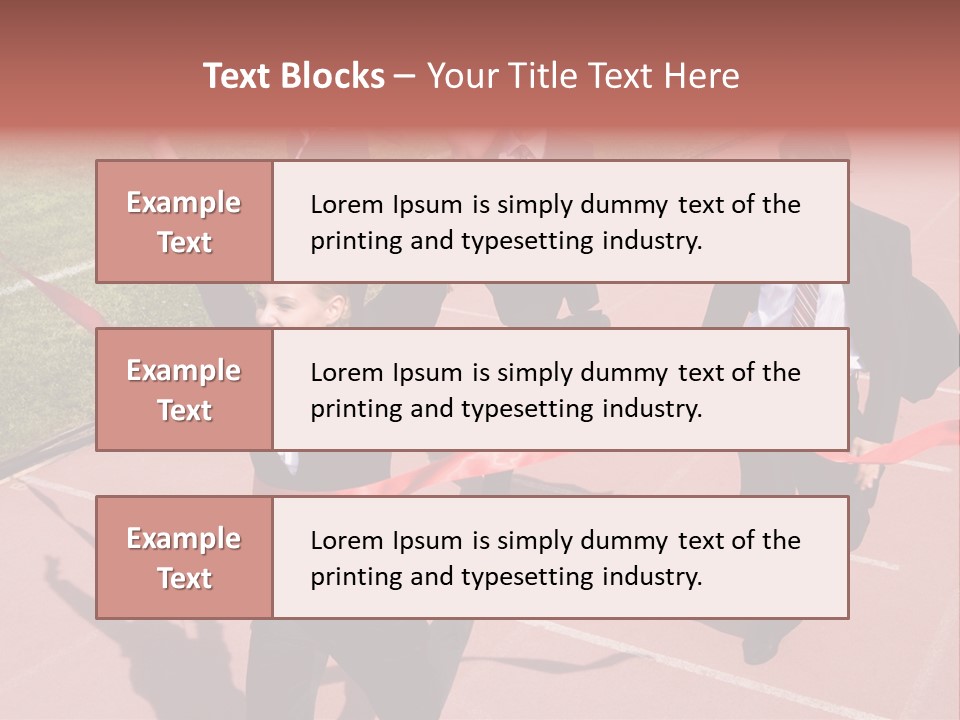 Crossing The Finish Line PowerPoint Template