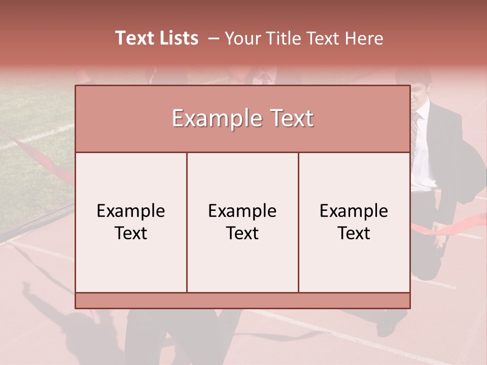 Crossing The Finish Line PowerPoint Template