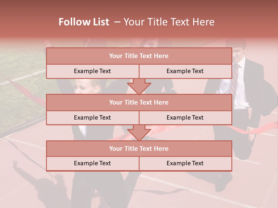 Crossing The Finish Line PowerPoint Template