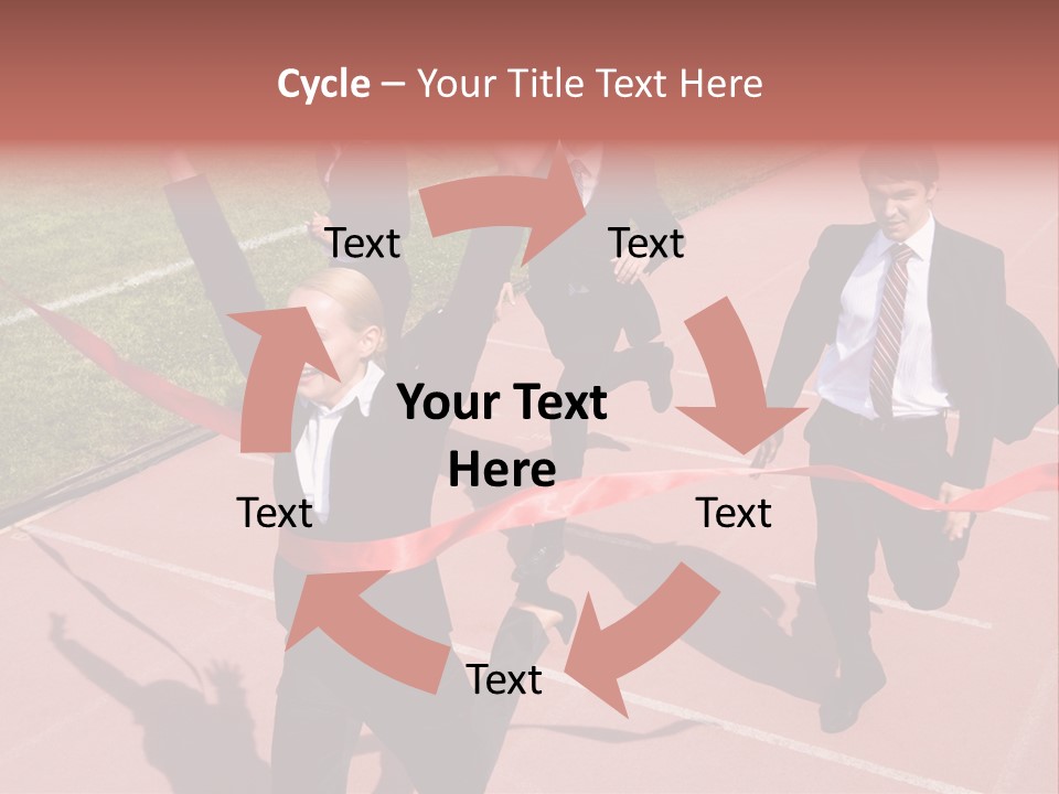 Crossing The Finish Line PowerPoint Template
