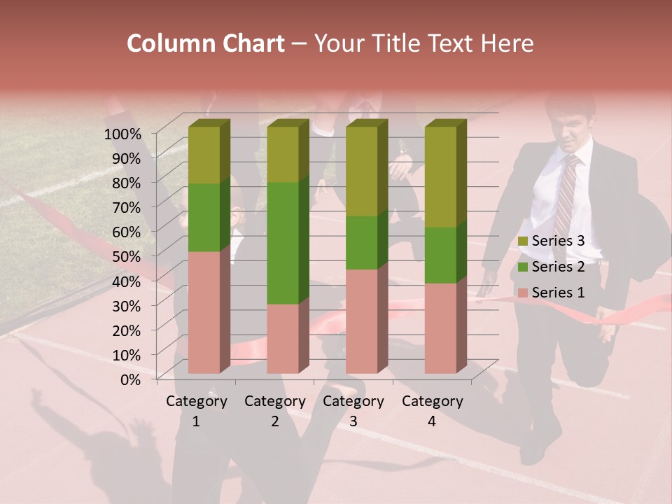 Crossing The Finish Line PowerPoint Template