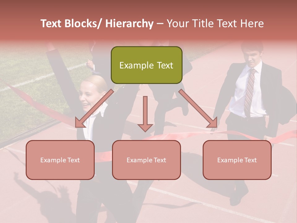 Crossing The Finish Line PowerPoint Template