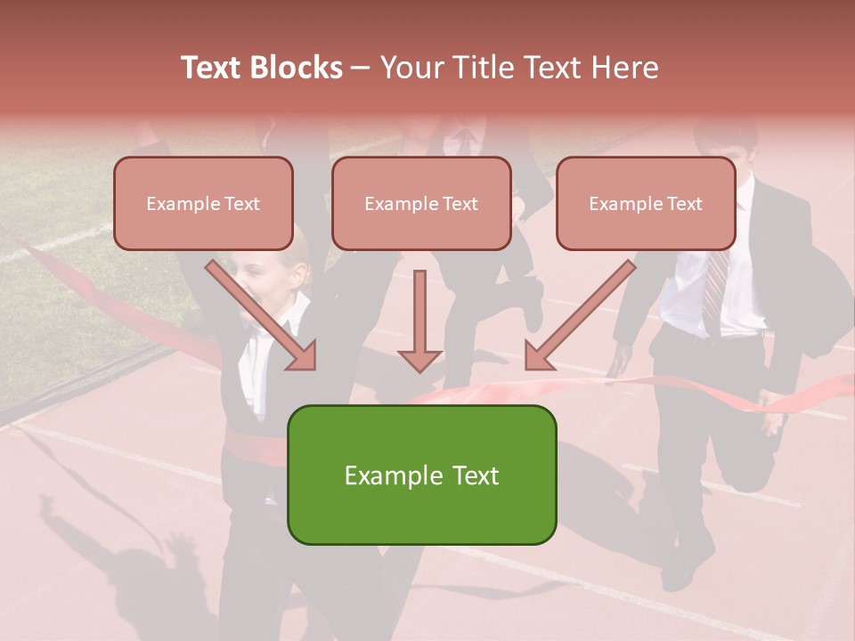 Crossing The Finish Line PowerPoint Template