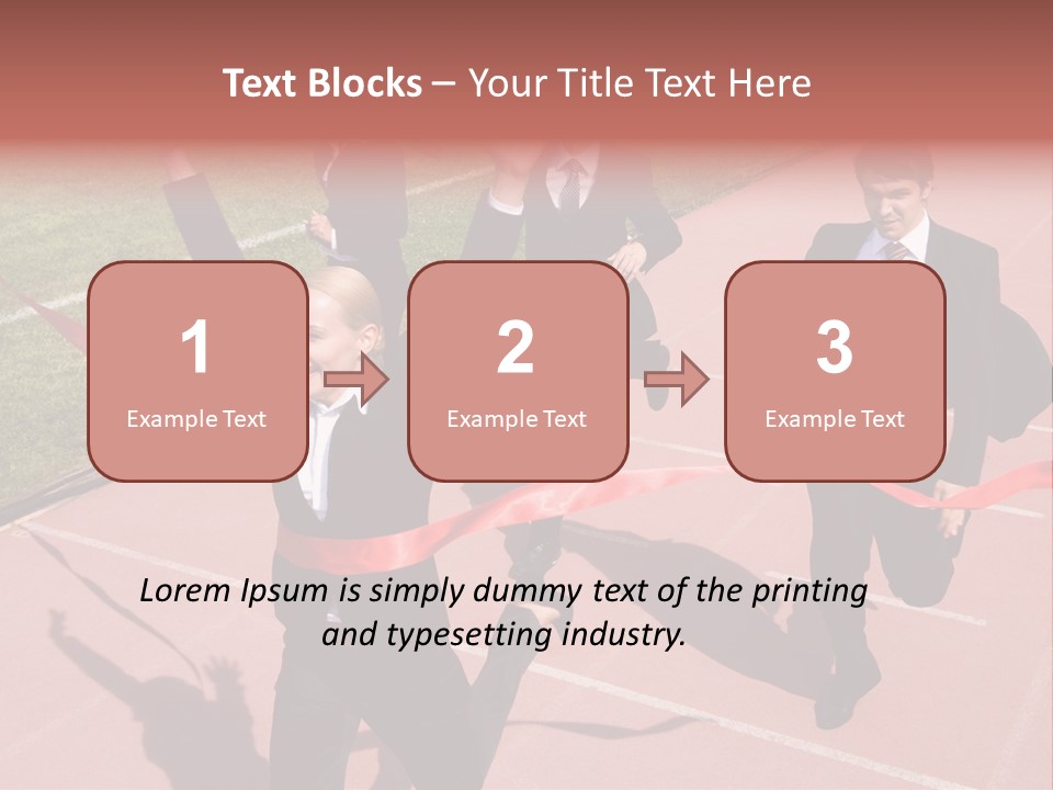 Crossing The Finish Line PowerPoint Template