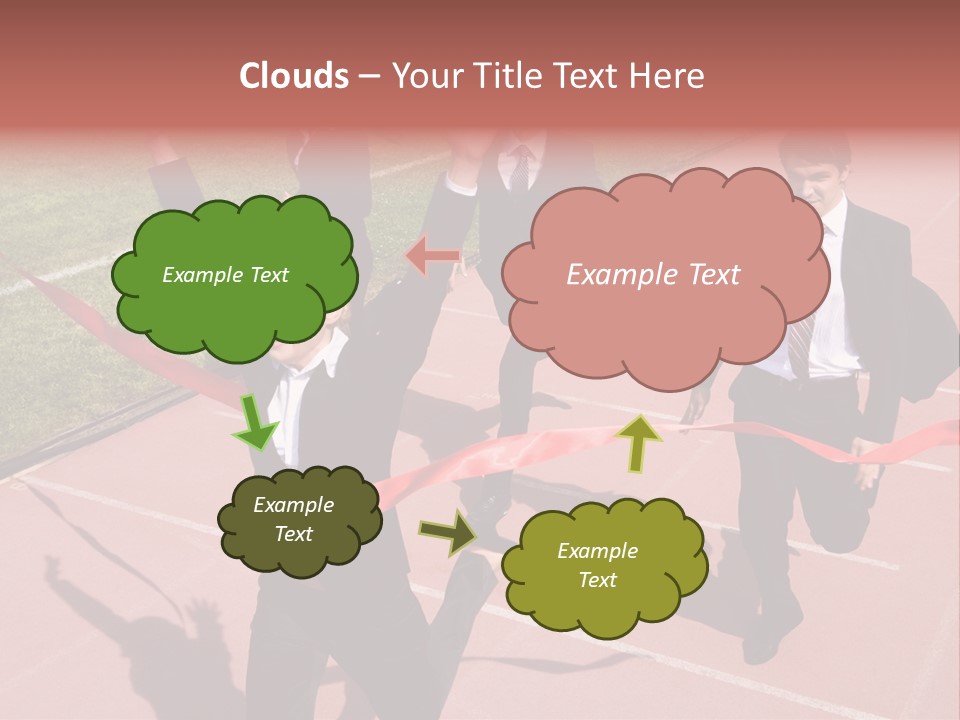 Crossing The Finish Line PowerPoint Template