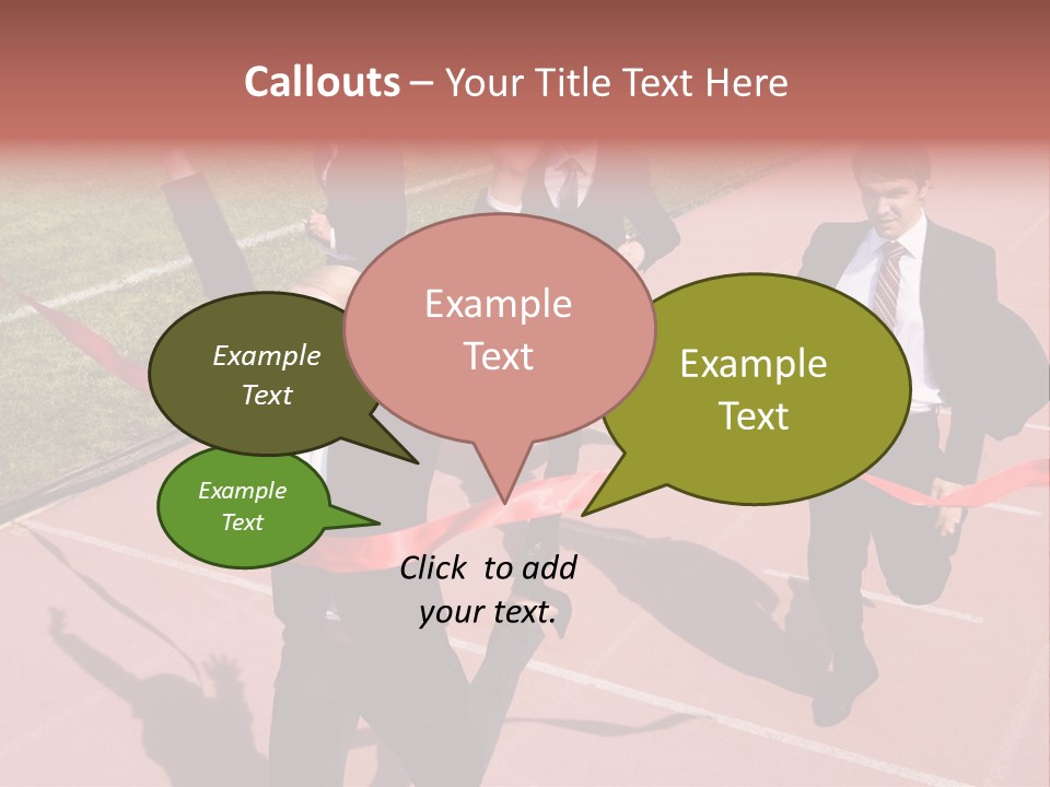 Crossing The Finish Line PowerPoint Template