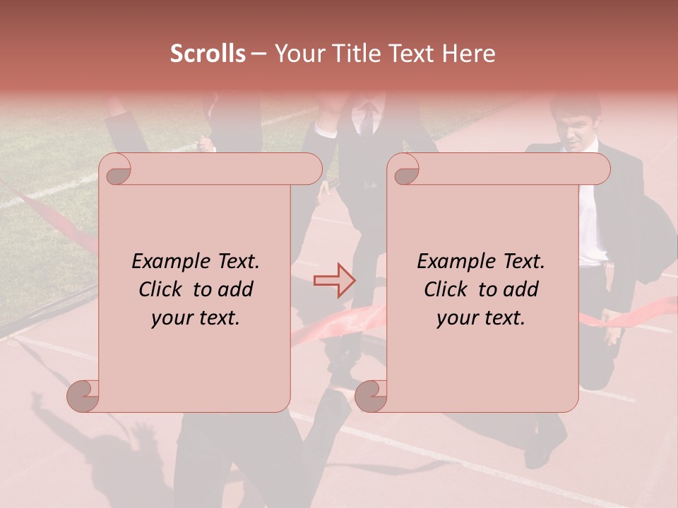 Crossing The Finish Line PowerPoint Template