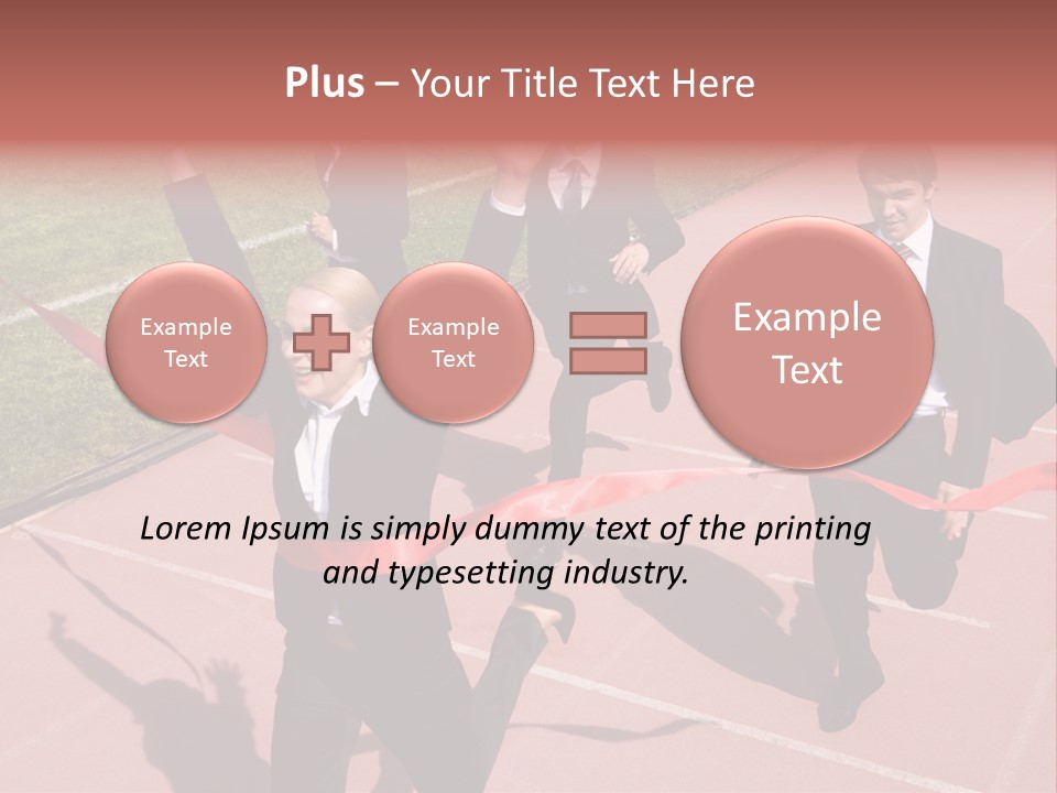 Crossing The Finish Line PowerPoint Template