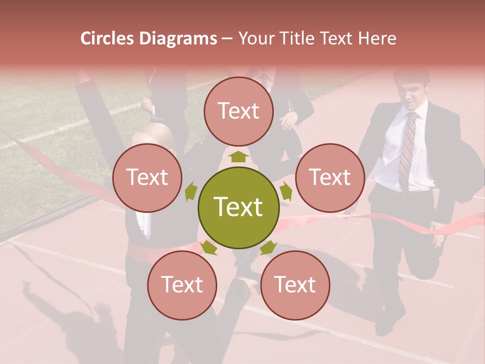 Crossing The Finish Line PowerPoint Template